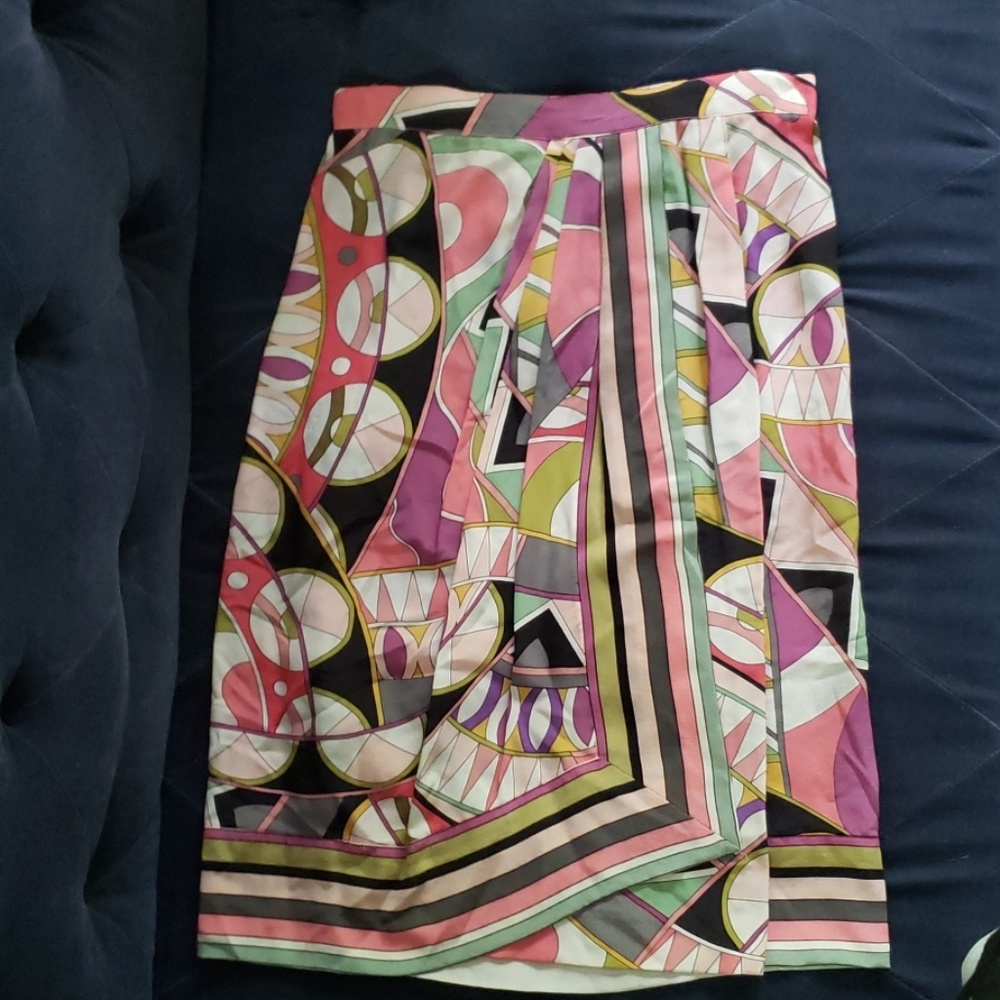 Gorgeous Vintage Sandra Roth Ciao Sport Silk Skirt